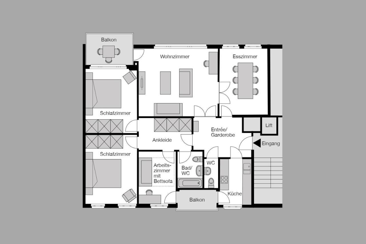 City Stay Furnished Apartments - Fasenstaubstrasse 샤프하우젠 외부 사진